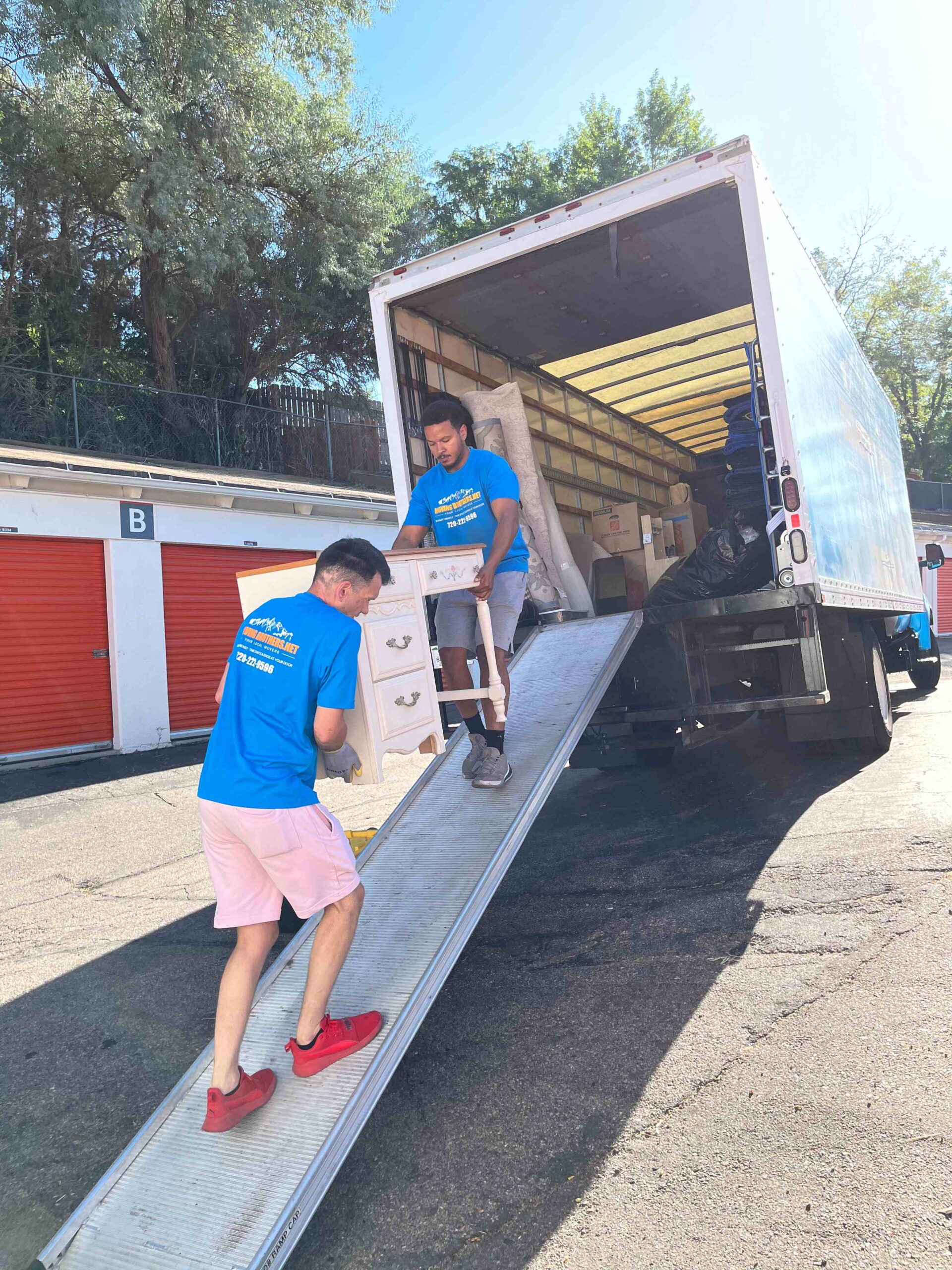 Moving Brothers team loading up the truck